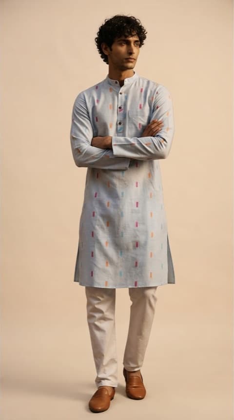 Striped Cotton Kurta