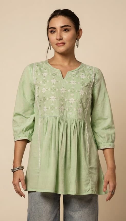 Embroidered Nehru Kurta
