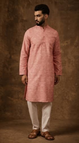 Womens embroidered cotton kurta