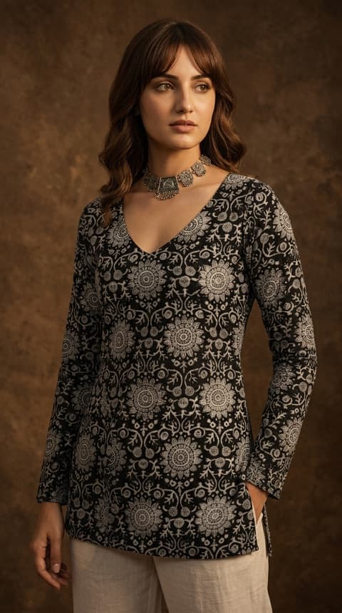 Mandala Print Tunic