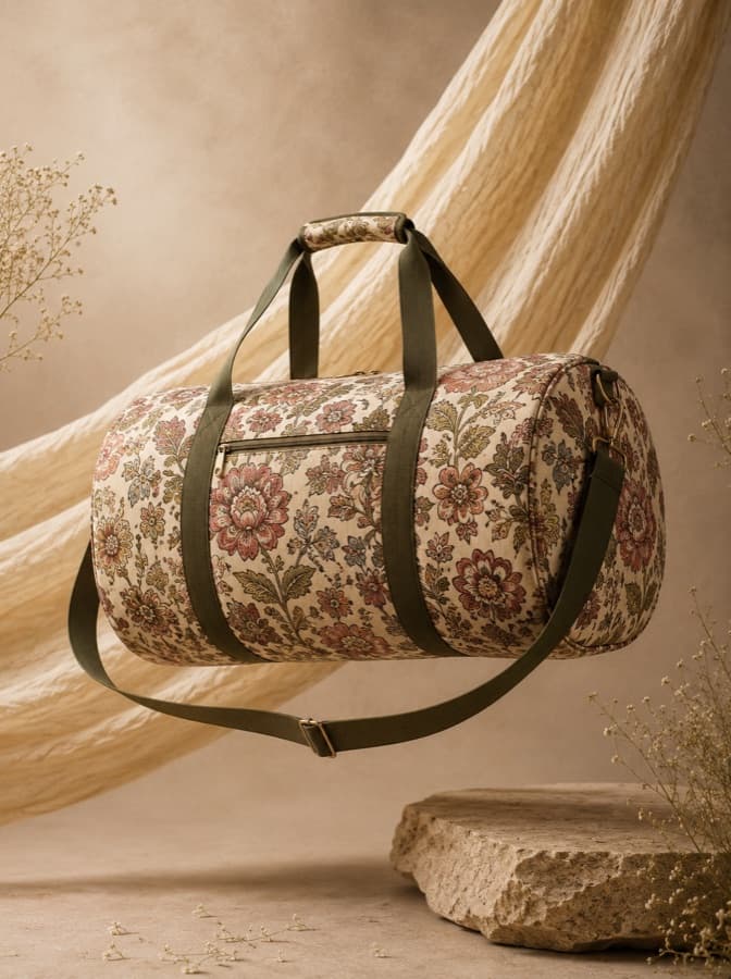 Floral Duffel Bag