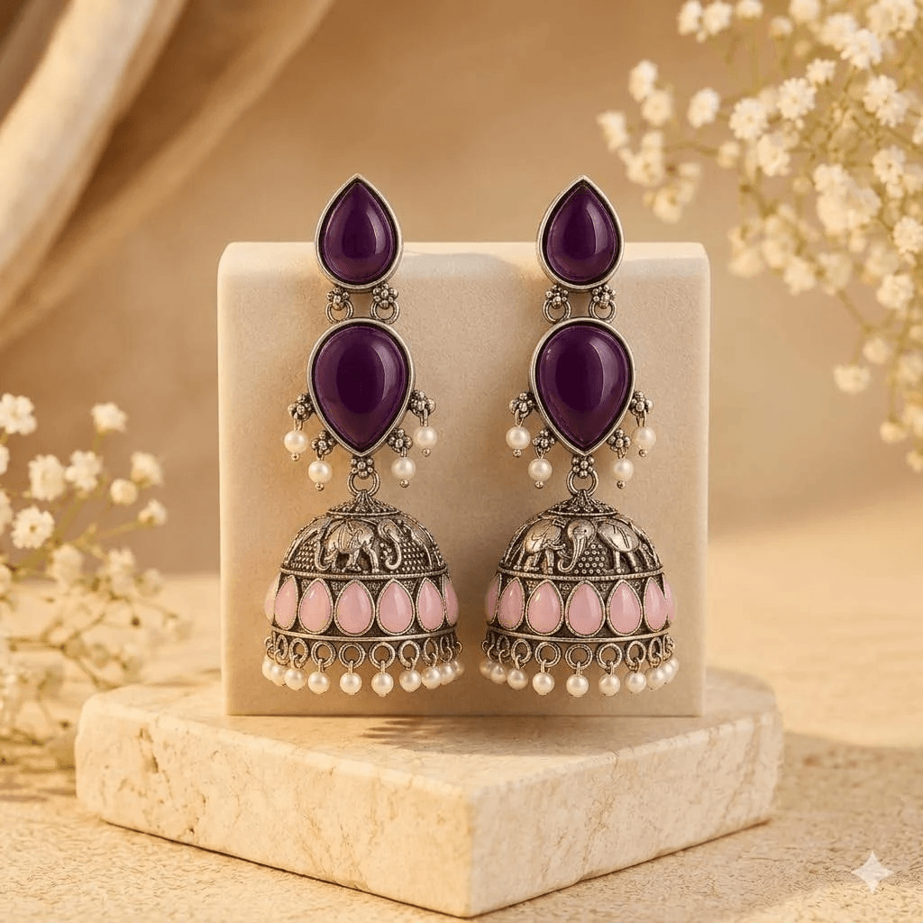 Oxidized Jhumka