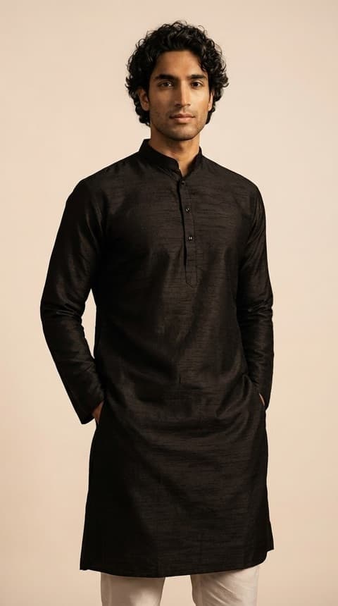 Khadi Solid Kurta