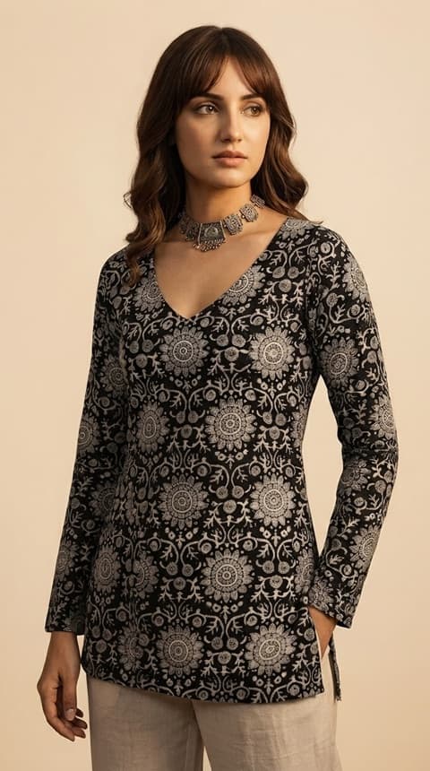 Printed A-Line Kurti